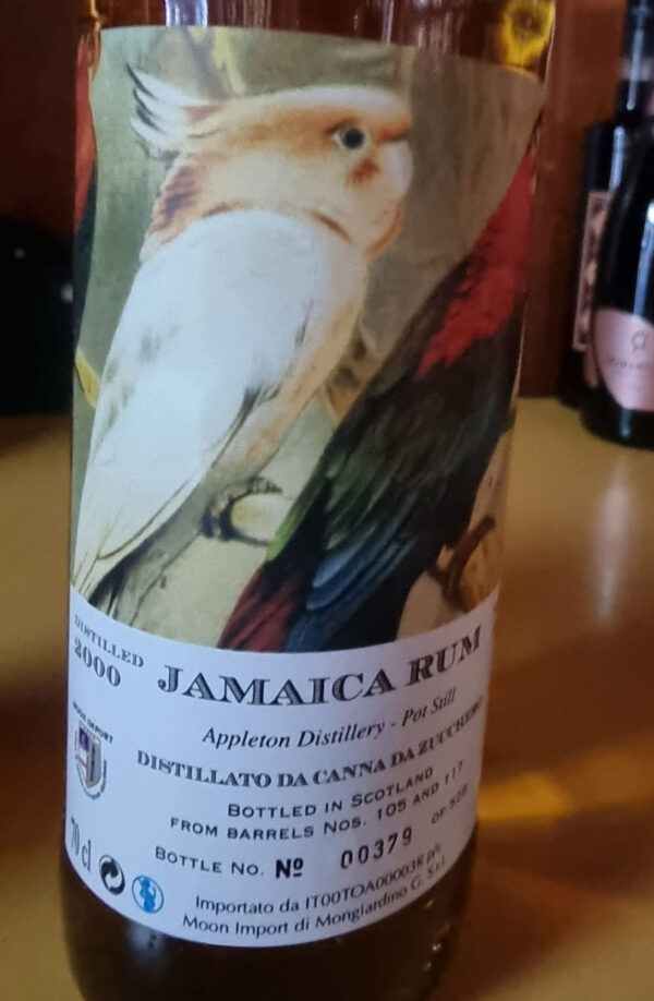 RUM JAMAICA PAPPAGALLI 2000 21Y. MOON IMPORT 45° 70CL